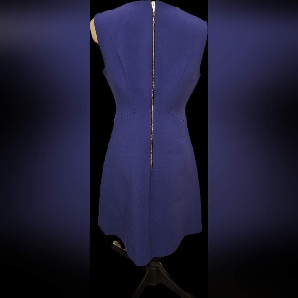 Kate Spade Sleeveless Royal Blue Or Purplelish Midi Dress Sz 4 - Picture 2 of 8